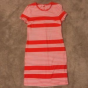 Stripped body con dress